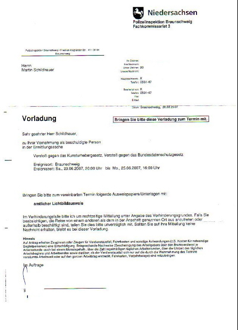 Was Ist Eine Vorladung - Organicfer